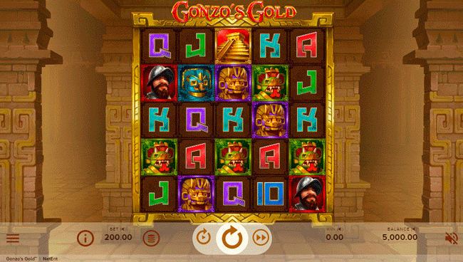 Gonzo's Gold gameplay