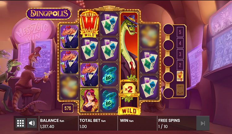 Free spins screen