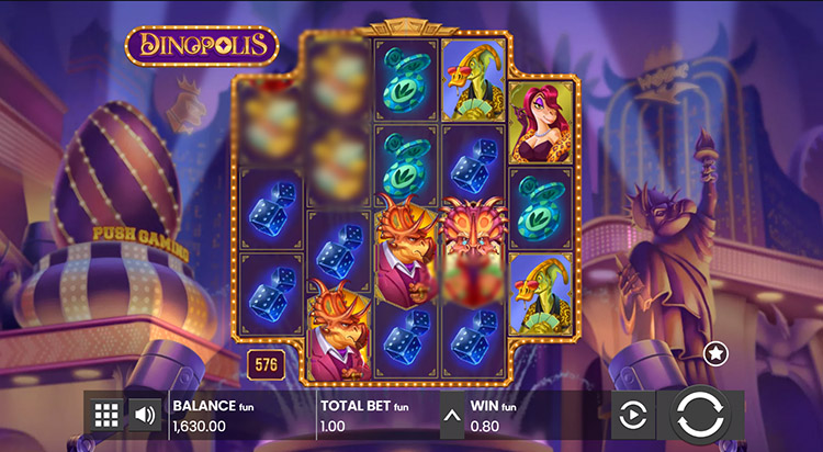 Dinopolis - a colorful slot machine with recognizable characters