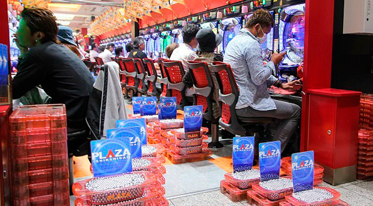 Japanese gambling game Patinko.