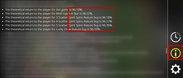 In some slots, the RTP in the main game and freespins are different