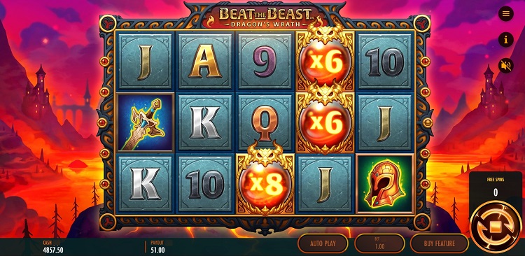 Multipliers on wild symbols increase with each successful spin