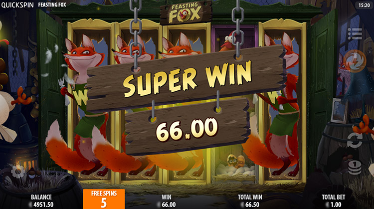 Result of one spin during the bonus round