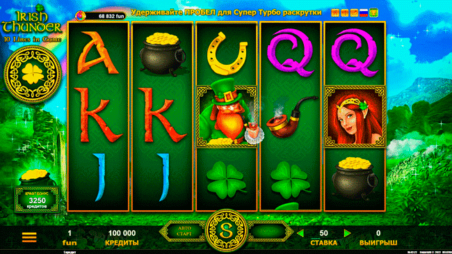 Irish Thunder slot machine gameplay