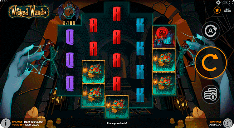 Spinning the reels in Wicked Wanda