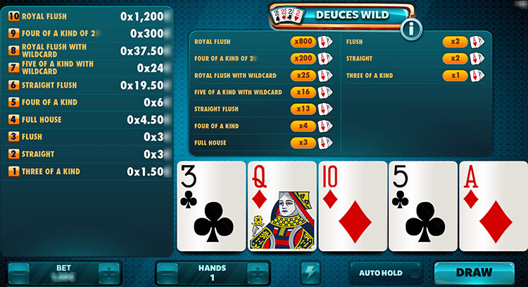 Home screen of one version of the game