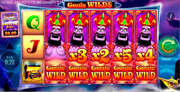 Видеослот Genii Jackpots